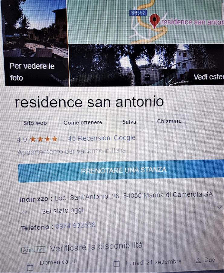 Aparthotel Residence San Antonio Marina di Camerota